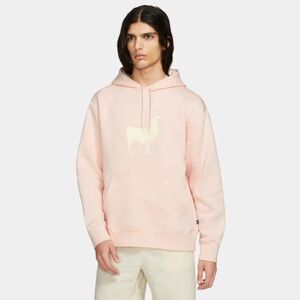Nike SB Light Pink w White Llama Print Fleece Pullover Skate Hoodie M